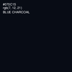 #070C15 - Blue Charcoal Color Image